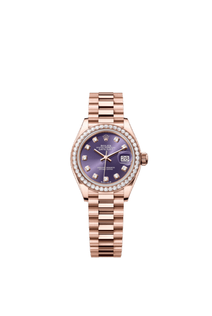 Rolex Lady-Datejust 28mm — Everose gold & diamonds
