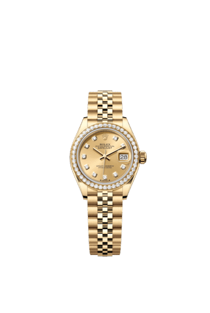 Rolex Lady-Datejust 28mm — Yellow gold & diamonds