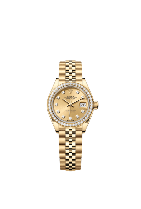 Rolex Lady-Datejust 28mm — Yellow gold & diamonds