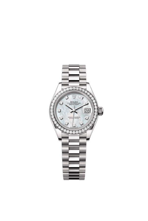 Rolex Lady-Datejust 28mm — White gold & diamonds