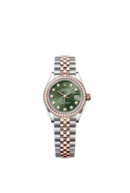 Rolex Lady-Datejust 28mm — Oystersteel, Everose gold & diamonds