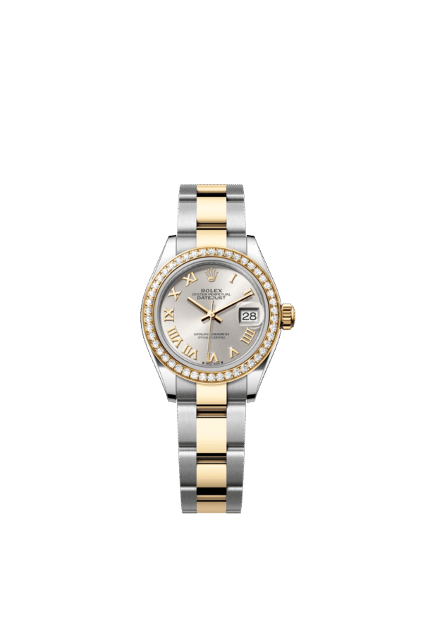 Rolex Lady-Datejust 28mm — Oystersteel, yellow gold & diamonds