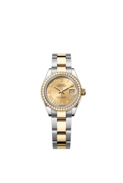 Rolex Lady-Datejust 28mm — Oystersteel, yellow gold & diamonds