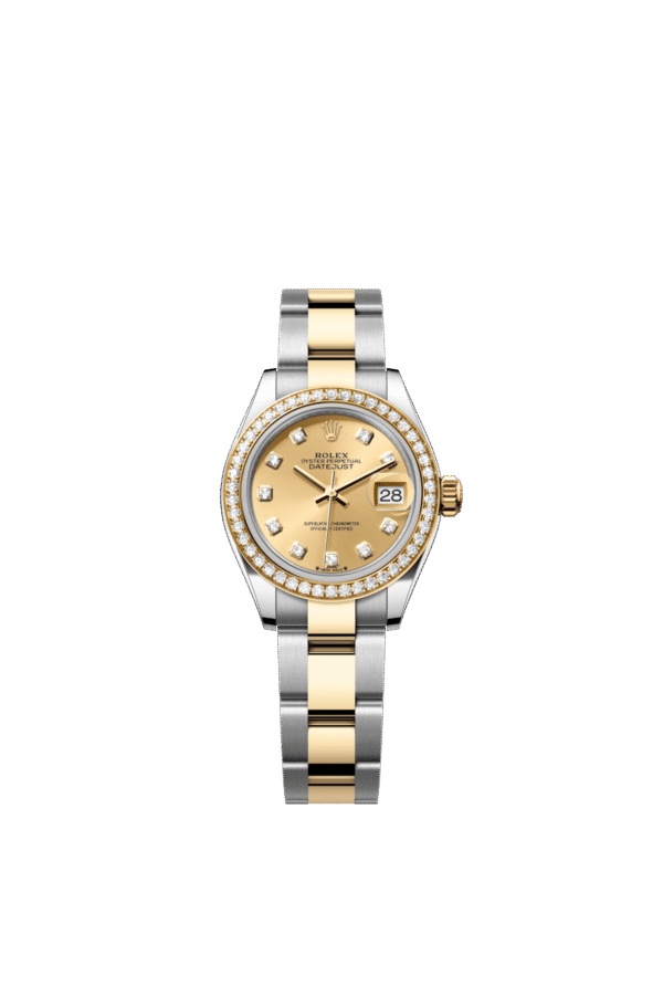 Rolex Lady-Datejust 28mm — Oystersteel, yellow gold & diamonds